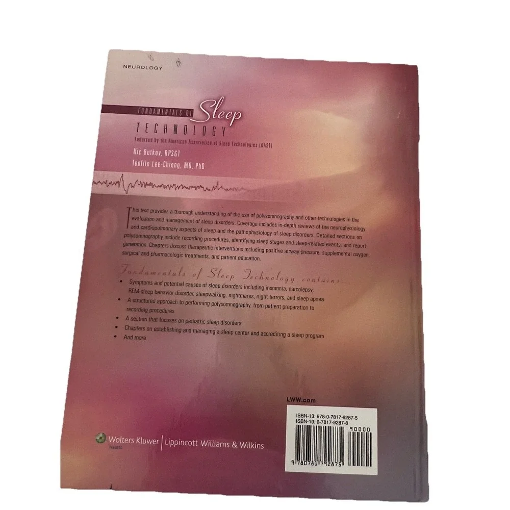 (….-2)Fundamentals of Sleep Technology 1st Edition
